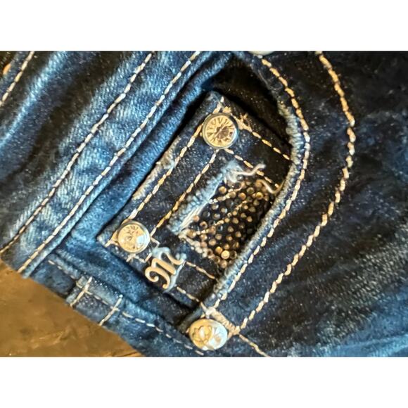 NWT Miss Me Jeans Bootcut Women’s 27 Country Western Embellished Aztec Cowgirl - Picture 16 of 16
